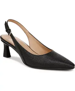 Женские туфли-лодочки Tansy Snip Toe с открытым мысом и ремешком на пятке Naturalizer, черный