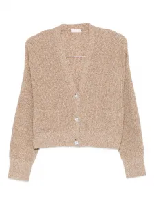 Кардиган с V-образным вырезом LIU JO, коричневый