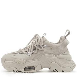 VITTORIO VENTURA Массивные кроссовки женские бежево-серые