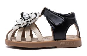 Детские сандалии с противоскользящей подошвой и защитой от ударов для детей от 3 до 7 лет EBMINI, бежевый