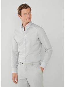 Hackett London Рубашка - стандартный крой - серого цвета