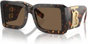 Солнцезащитные очки BURBERRY BE 4406U для женщин, оправа цвета «Темная Гавана», линзы темно-коричневого цвета, диаметр линз 55 мм