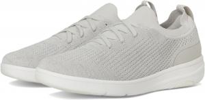 Кроссовки FitFlop Super-Q Knit Slip-On Laced Sneakers, цвет Arctic Grey/Silver