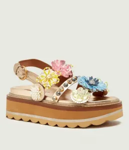 Кожаные сандалии OCTAVIA Kurt Geiger, золотой