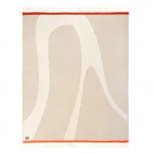 Плед для дома Waves из коллекции Bettina Zimmermann Musterring, бежевый