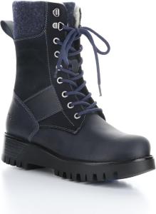 Женские ботинки Bos. & Co. GENUS PRIMA G2 с шнуровкой, боковой молнией и ледовым сцеплением, Navy