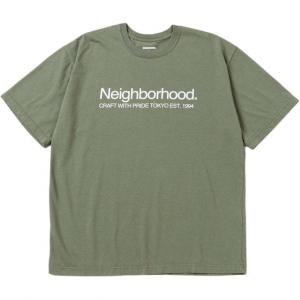 Футболка с логотипом Neighborhood, оливковый umber
