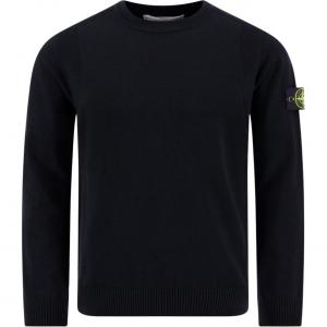 Свитер с нашивкой-логотипом STONE ISLAND, черный