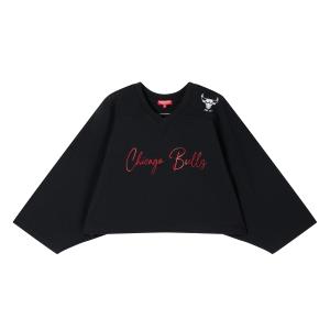 Mitchell Ness Футболка Mitchell & Ness Batwing Sleeve женская black