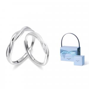 MOLADY Пара серебряных колец Sterling Silver унисекс