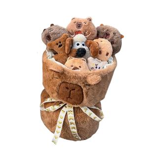 Плюшевая кукла Capybara Bouquet Dolls высота 35см Tak Bebe