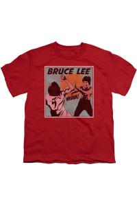 Футболка с комиксом Bruce Lee для детей Gildan, красный