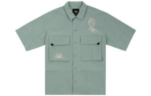 Рубашка мужская зеленая Vans, зеленый