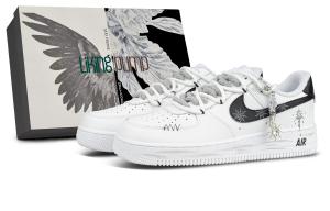 Nike Кроссовки для скейтбординга Air Force 1 Abrasion Resistant Mid top Unisex White
