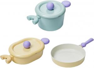 Набор посуды для приготовления Neoflam с керамическим покрытием, 5 предметов, желтый/мятный