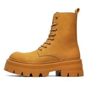 Xiwencha Жёлтые короткие мартинсы мужские, цвет Yellow