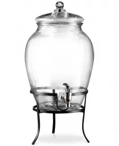 Диспенсер для напитков объемом 10 л с металлической подставкой Style Setter, прозрачный