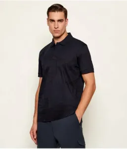 Поло PL_Clash PLKT regular fit Boss Green, темно-синий