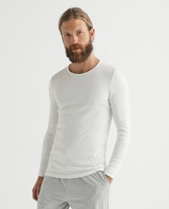 Белая мужская майка с длинными рукавами Damart, белый