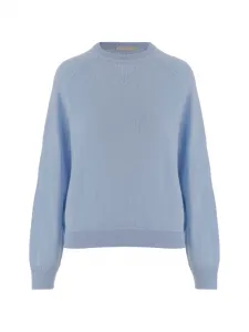 Рифленый свитер с круглым вырезом Allude, синий