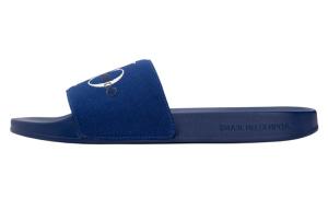 CKJ CALVIN KLEIN JEANS Слайдеры мужские синие C7I-Vinyl Blue, цвет C7I-Vinyl Blue