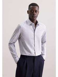 Рубашка делового кроя среднего синего цвета Seidensticker