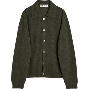 Кардиган из смесовой альпаки OUR LEGACY, оливковый