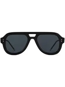 Солнцезащитные очки-пилоты Thom Browne Eyewear, черный