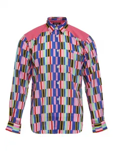 Полосатая рубашка Comme Des Garçons Homme Deux, розовый