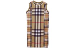 Детское платье Burberry Kids, цвет Khaki