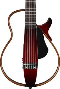 Акустическая гитара Yamaha SLG200N Nylon-String Silent Guitar, Crimson Red Burst w/ Gig Bag