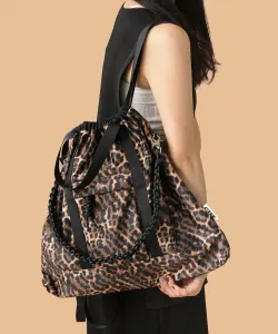 Control freak/ctfk нейлоновая квадратная сумка-тоут, три в одном, цвет Leopard