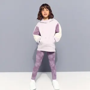 Теплый спортивный худи с капюшоном для девочки Boomerang, лавандовый