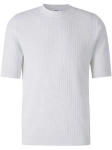 Футболка из трикотажного полотна в рубчик Lardini, белый