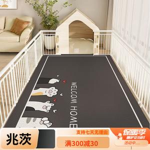 Y U-LIVE Ковер 100х200 см из ПВХ, моющийся, нескользящий, водонепроницаемый, для входной двери, темно-серый