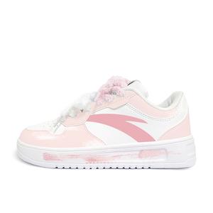 ANTA Комфортные нескользящие износостойкие низкие кроссовки для скейтбординга унисекс розового цвета