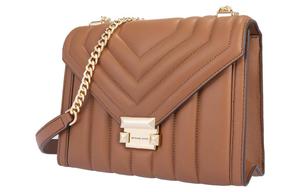 MICHAEL KORS Уитни Кожаная Сумка Конверт Через Плечо Маленькая Женская Верблюжий