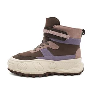 Теплые короткие зимние сапоги женские Joy&Mario, Coffee 87975W2821