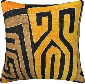 Paruiny Декоративная наволочка квадратная с принтом африканской грязевой ткани двусторонняя пушистая с потайной молнией White