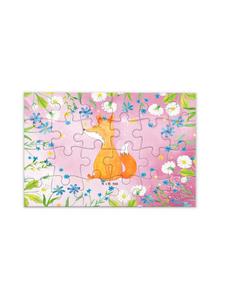 Mr. & Mrs. Panda Головоломка «Единорог Лиса» без слов, пастельно-красного цвета