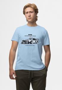 Футболка с принтом Henry Tiger, светло-голубой