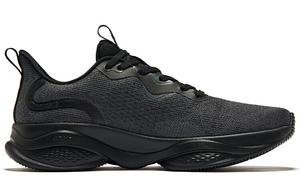 Кроссовки для бега Bullet 1.0 мужские низкие, позитивные, черные, ярко-серебристые Erke