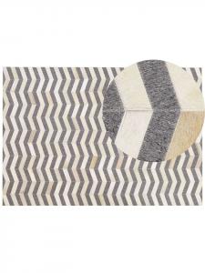 Beliani Плед из ткани пэчворк BAGGOZE серо-бежевого цвета - (Ш) 160 x (В) 1 x (Д) 230 см