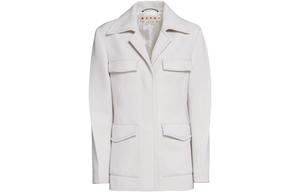 MARNI SS23 Куртки Женские Белые V-образный вырез Умеренные Другие