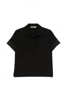 Топ с короткими рукавами D.Exterior, черный