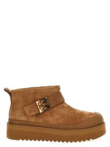 Ботильоны на платформе Mellow Shearling Tory Burch, коричневый