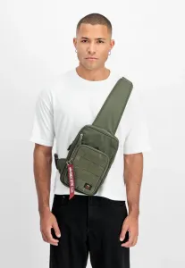Сумка через плечо с биркой Alpha Industries, Dark Olive