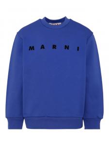Толстовка с логотипом Marni Kids, синий