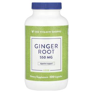 Корень имбиря, 550 мг, 300 капсул The Vitamin Shoppe