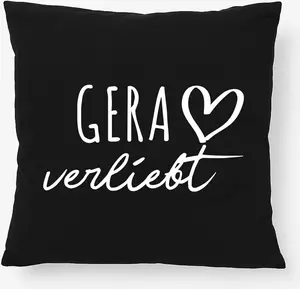 Подушка Huuraa Гера в любви подарок 40х40см с наполнителем Черный хлопок Гера декор Hellweg Druckerei